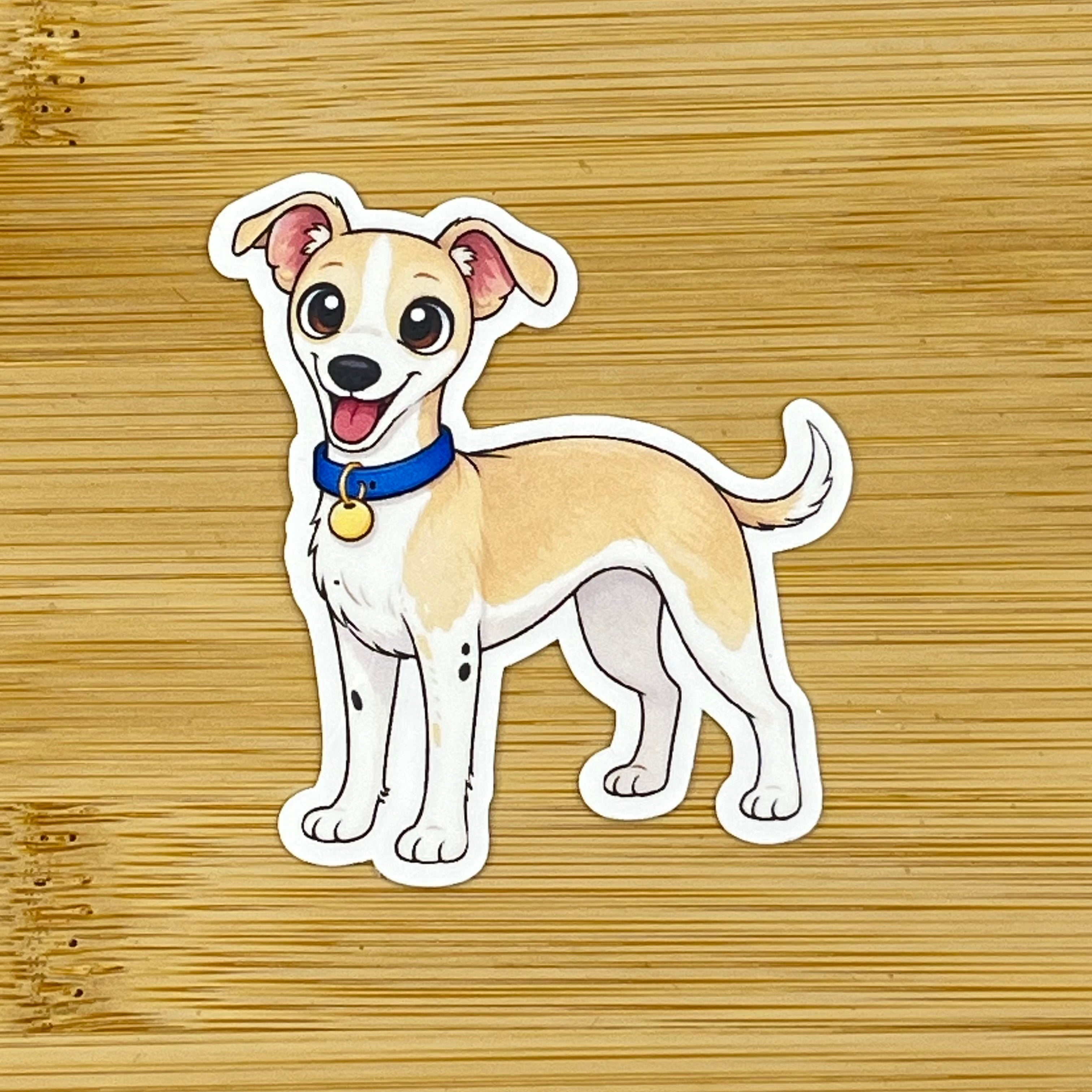 Whippet klistermärke