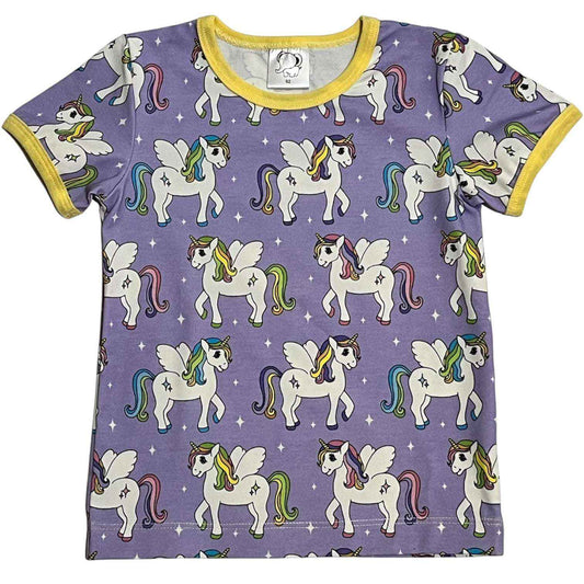 Lila enhörningar t-shirt