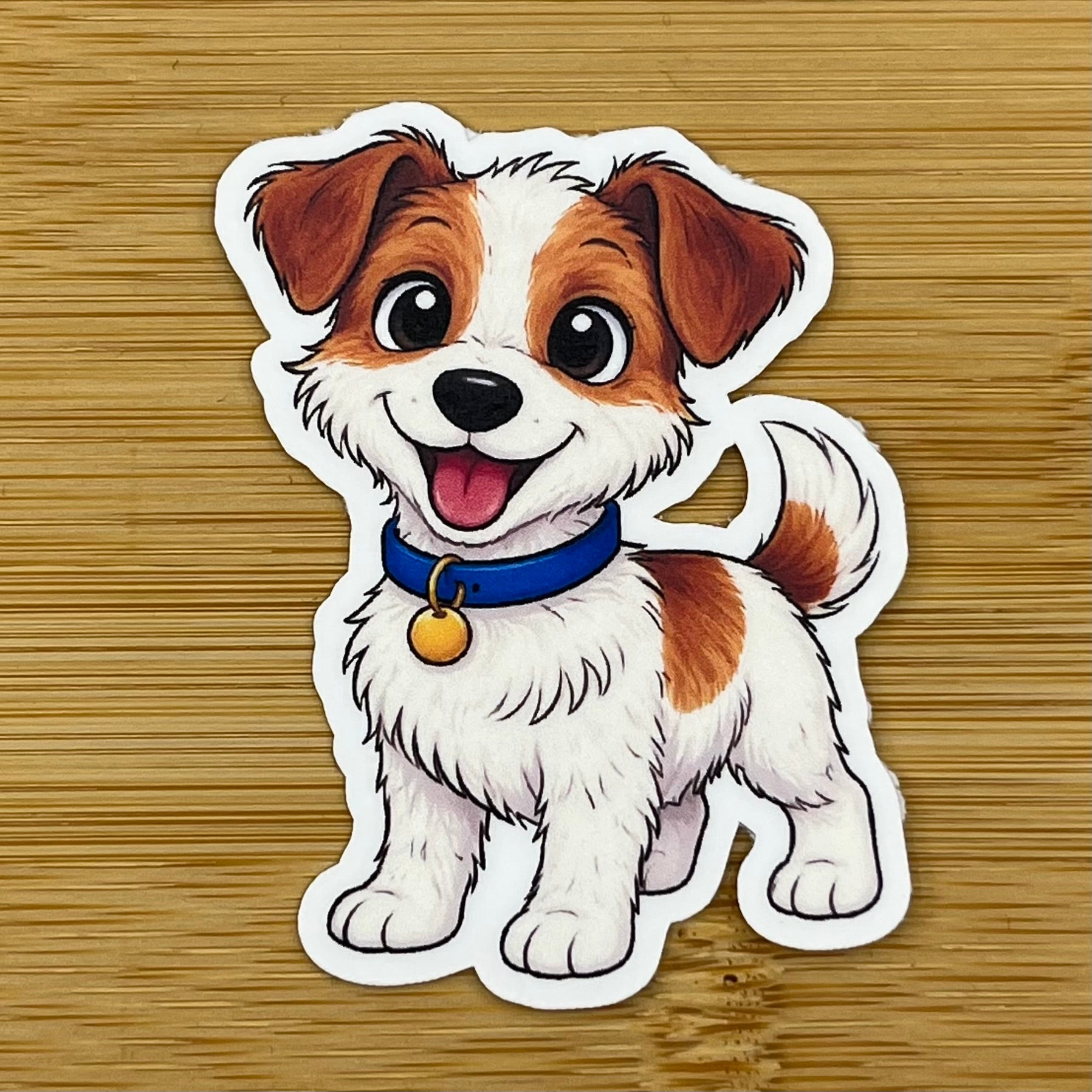 Jack russell terrier strävhårig sticker