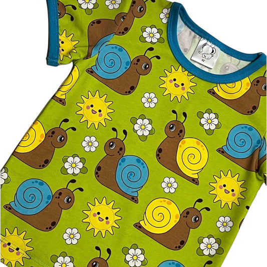 Blå snigel t-shirt