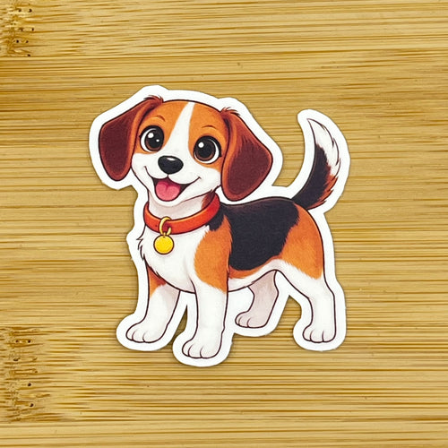 Beagle klistermärke - Lilofant Design