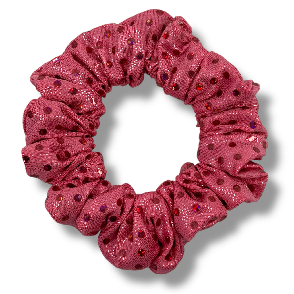Rosa glitter mini scrunchie - Lilofant Design