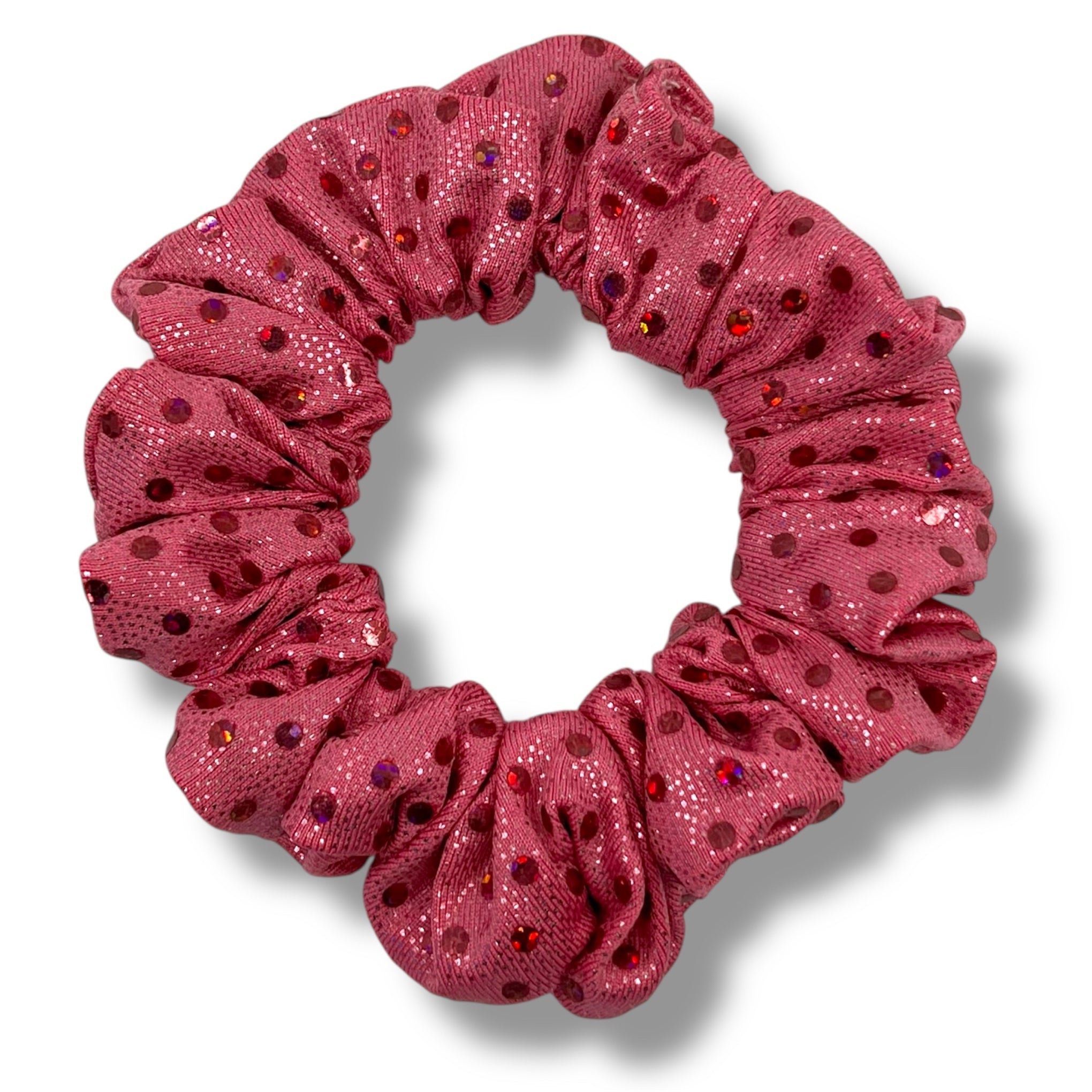 Rosa glitter mini scrunchie - Lilofant Design