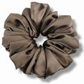 taupe xxl satin scrunchie
