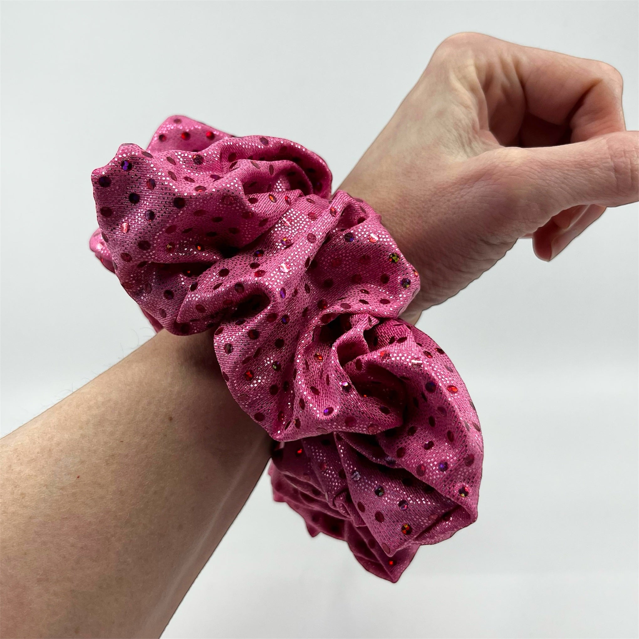 Rosa glitter XXL scrunchie - Lilofant Design