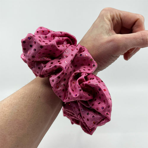 Rosa glitter XXL scrunchie - Lilofant Design