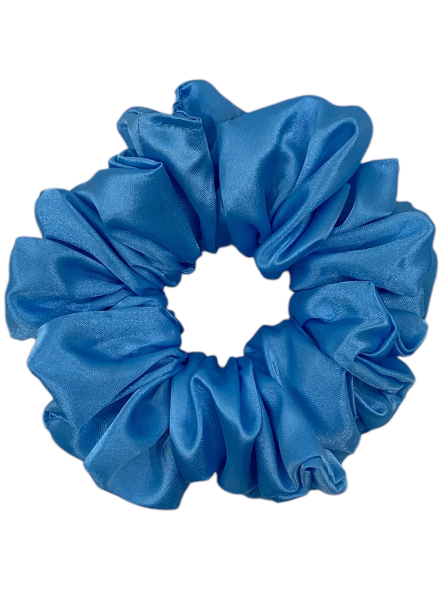 Aqua satin scrunchie - Lilofant Design