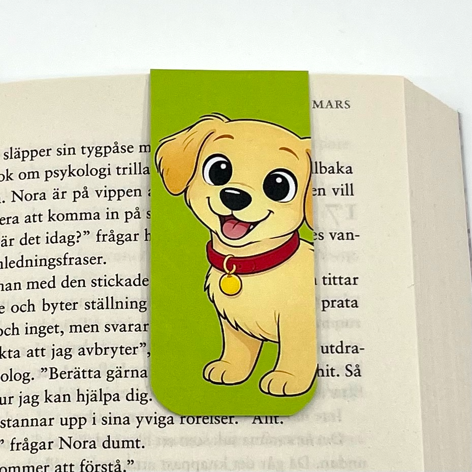 Golden retriever bokmärke