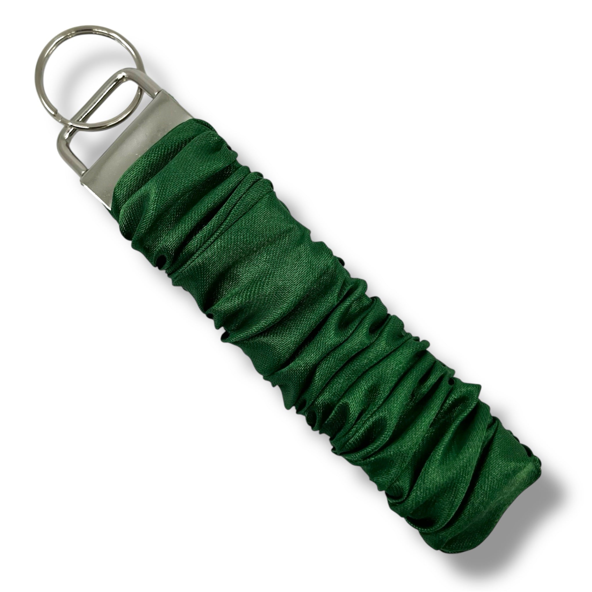 Mörkgrön scrunchie nyckelring - Lilofant Design