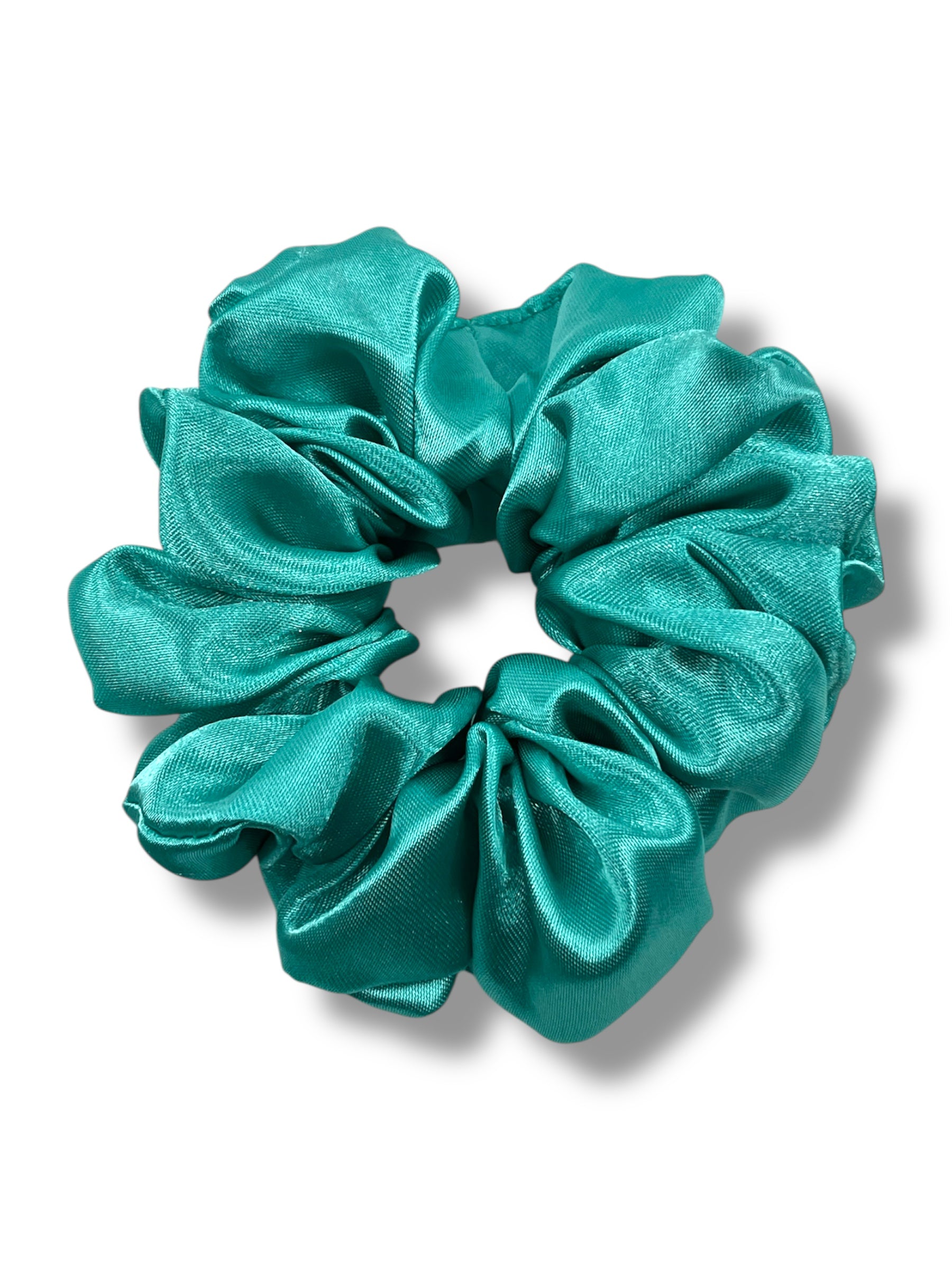 Mörk mint classic satin scrunchie