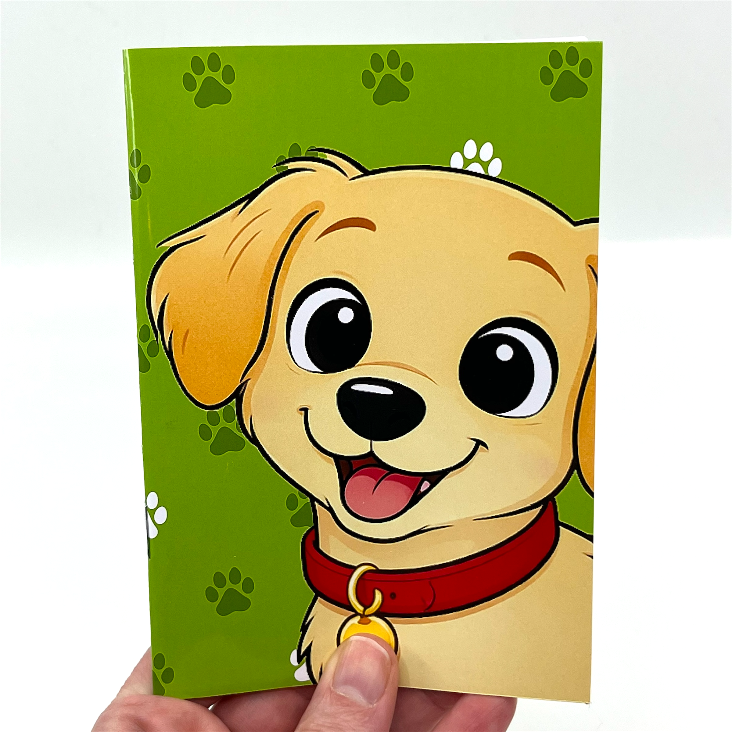 Golden retriever - anteckningsbok A5