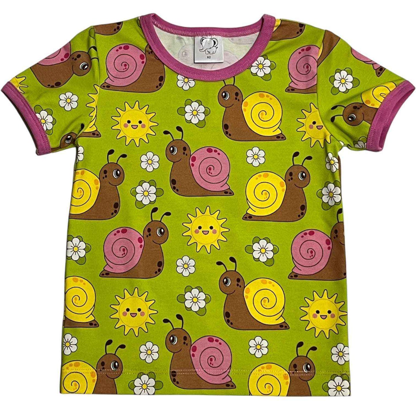 Rosa snigel t-shirt