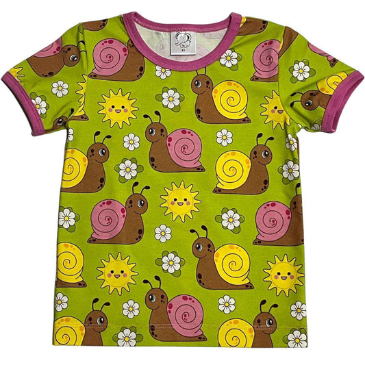 Rosa snigel t-shirt
