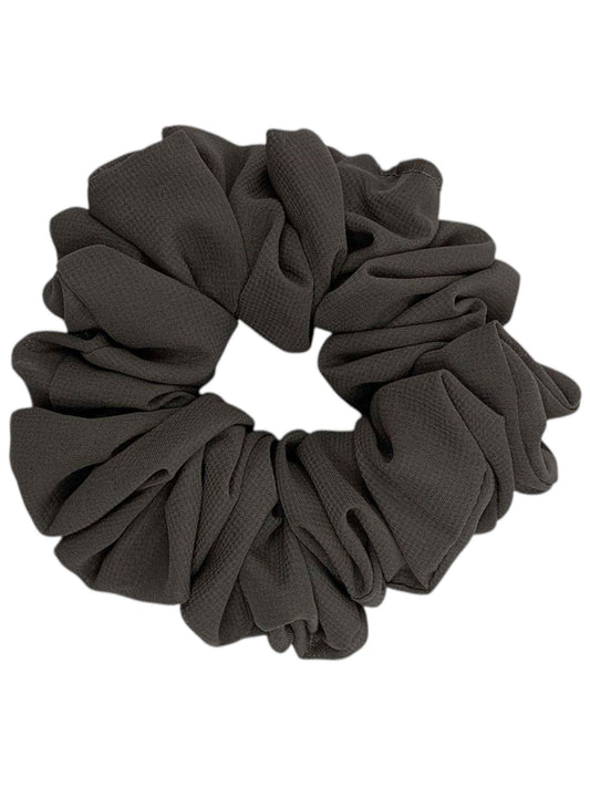 Brun chiffong scrunchie