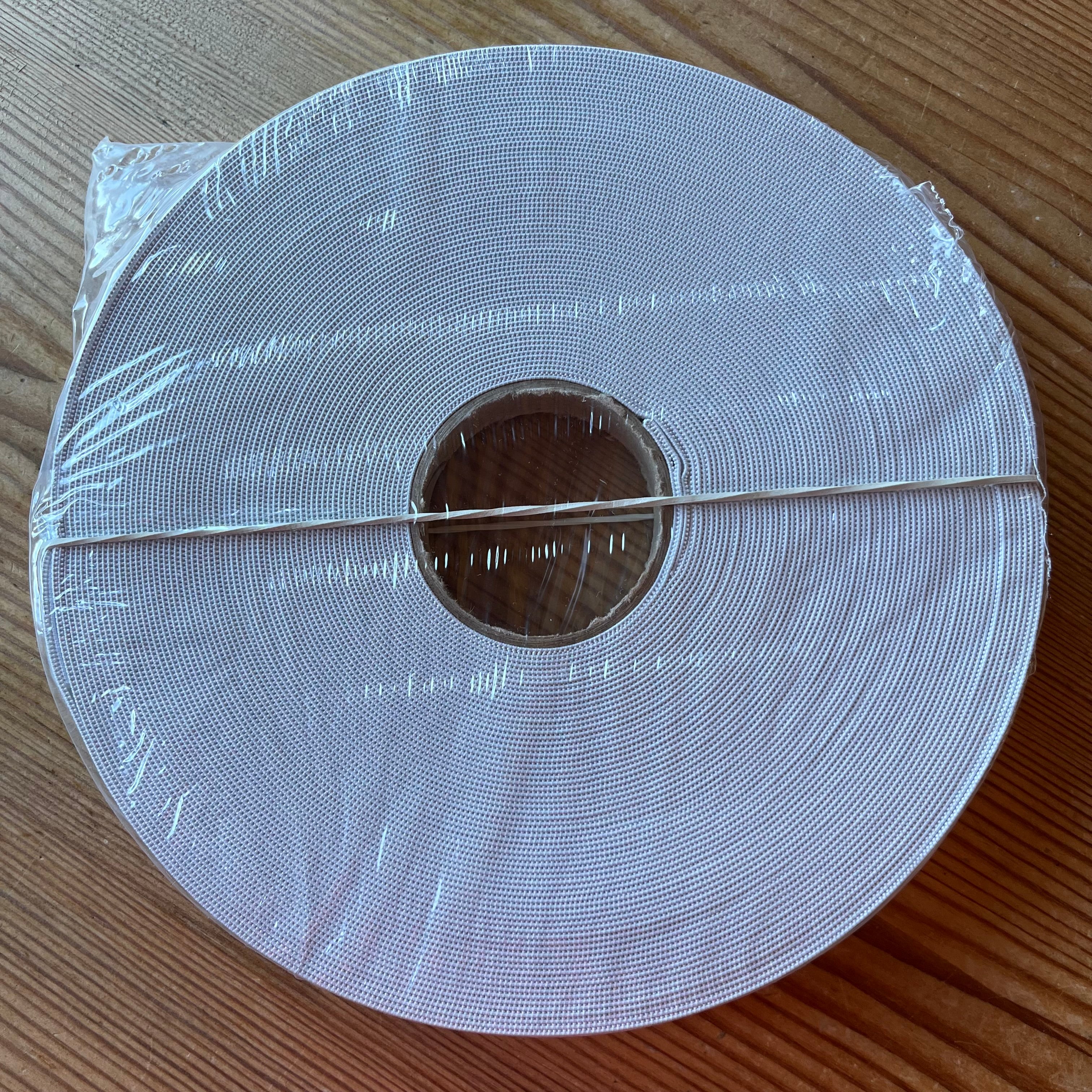 1 rulle vit 20mm bred resår (25 meter)