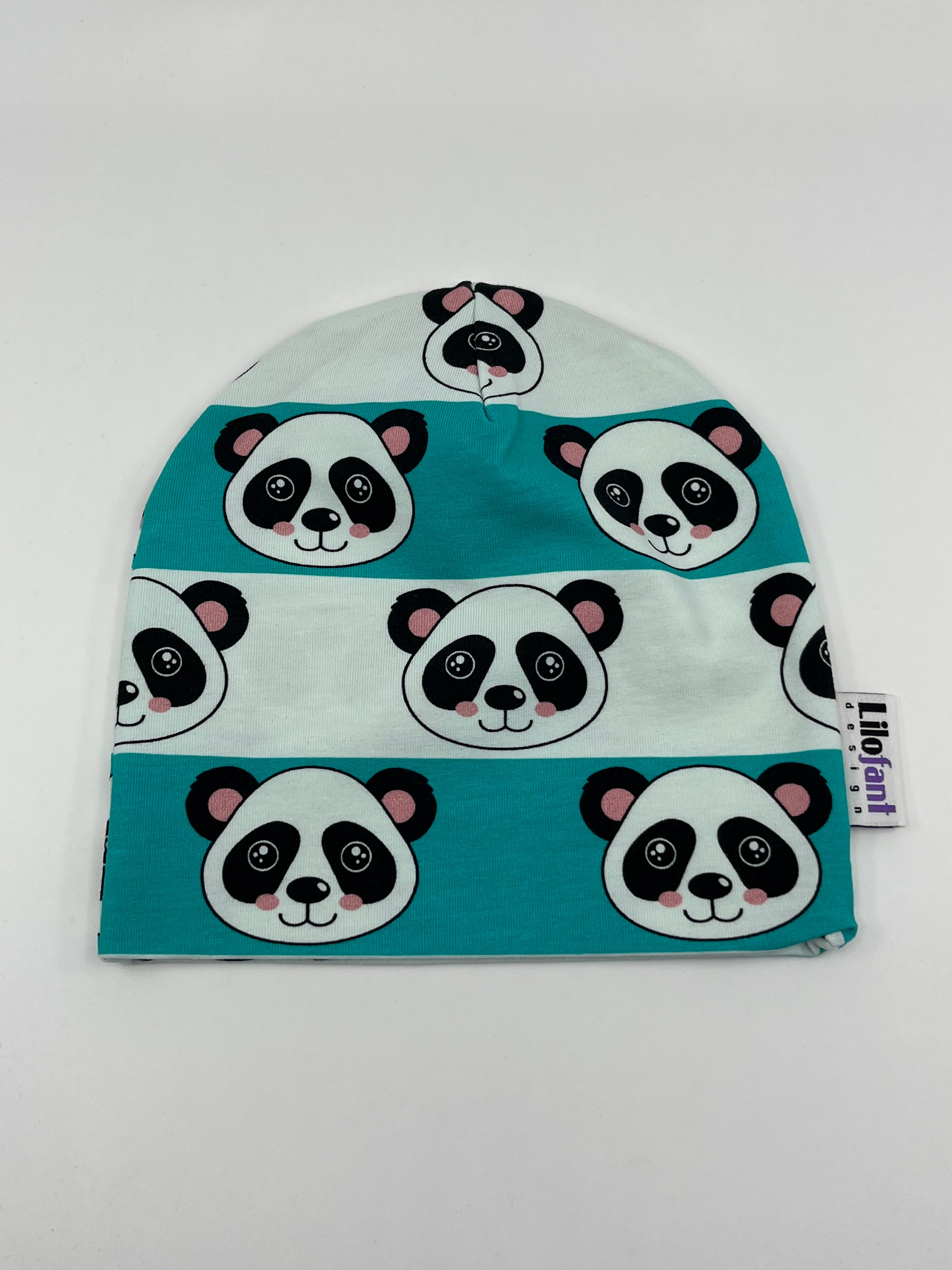 Turkos panda mössa (44/46)