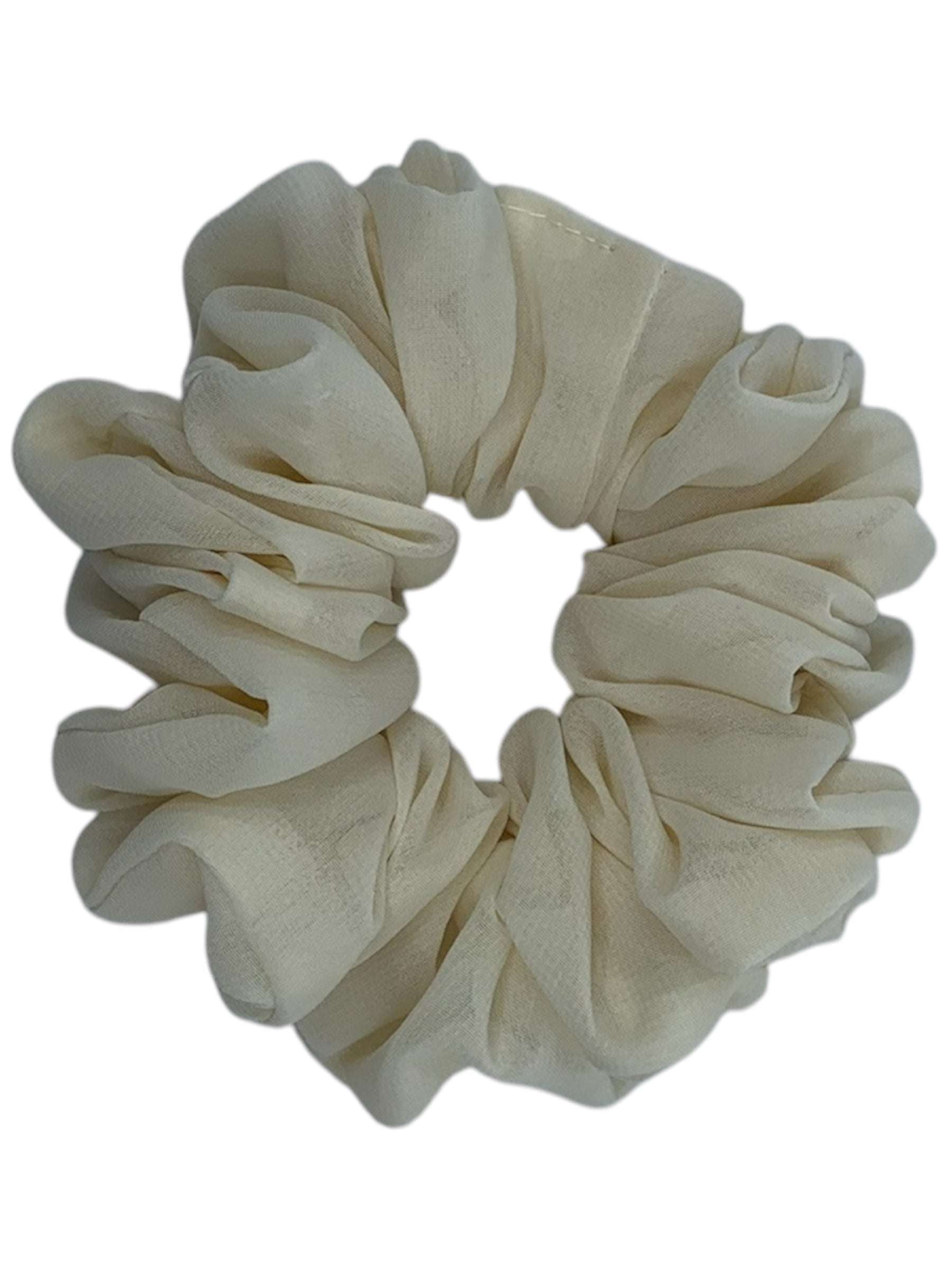 Champagne chiffong scrunchie - Lilofant Design