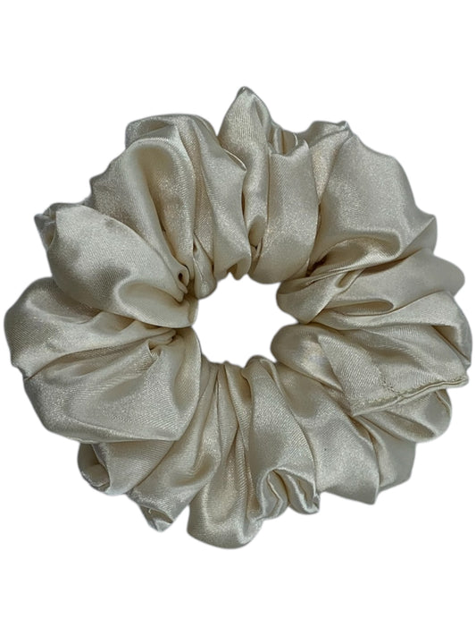 Champagne satin scrunchie - Lilofant Design