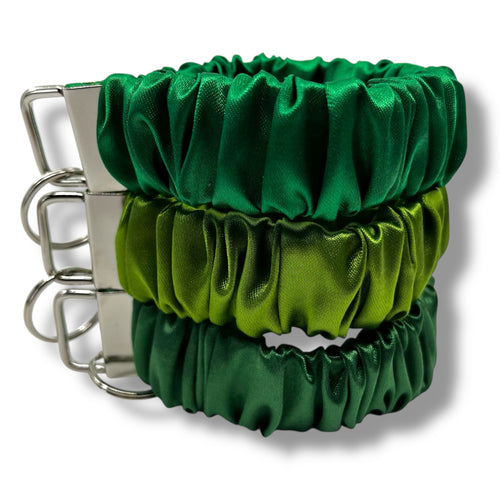 Mörkgrön scrunchie nyckelring - Lilofant Design