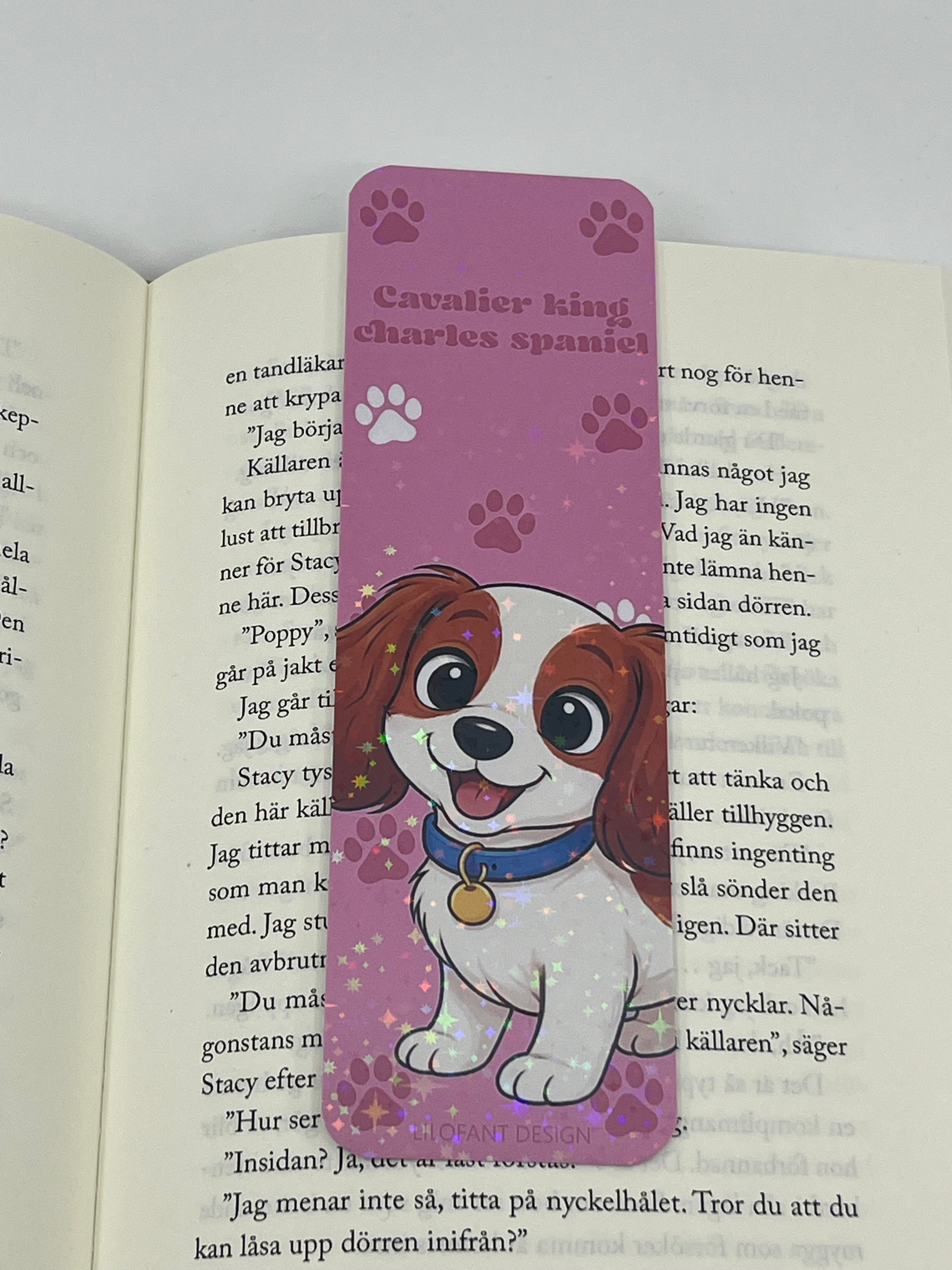 Cavalier king charles spaniel bokmärke