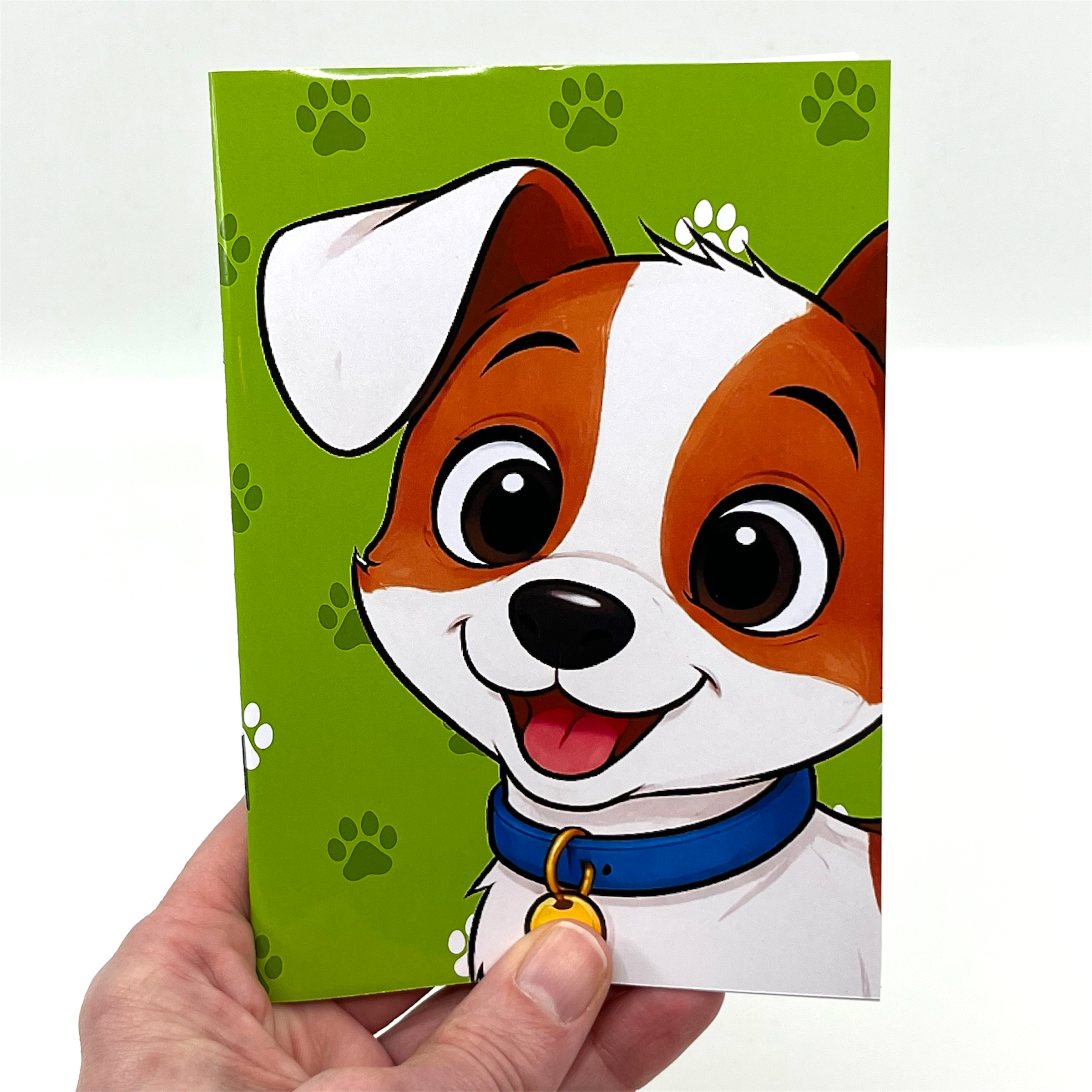 Jack russell terrier släthårig - anteckningsbok A5