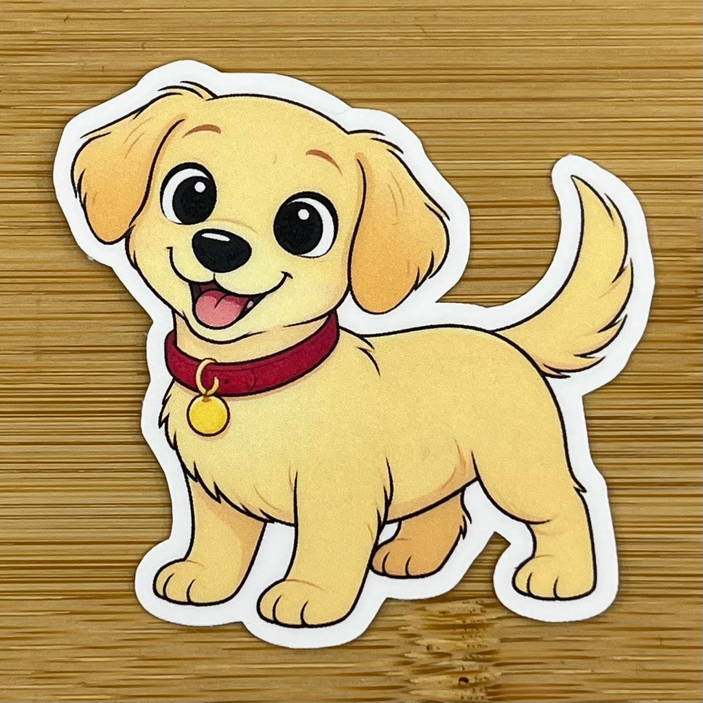 Golden retriever sticker