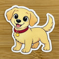 Golden retriever sticker