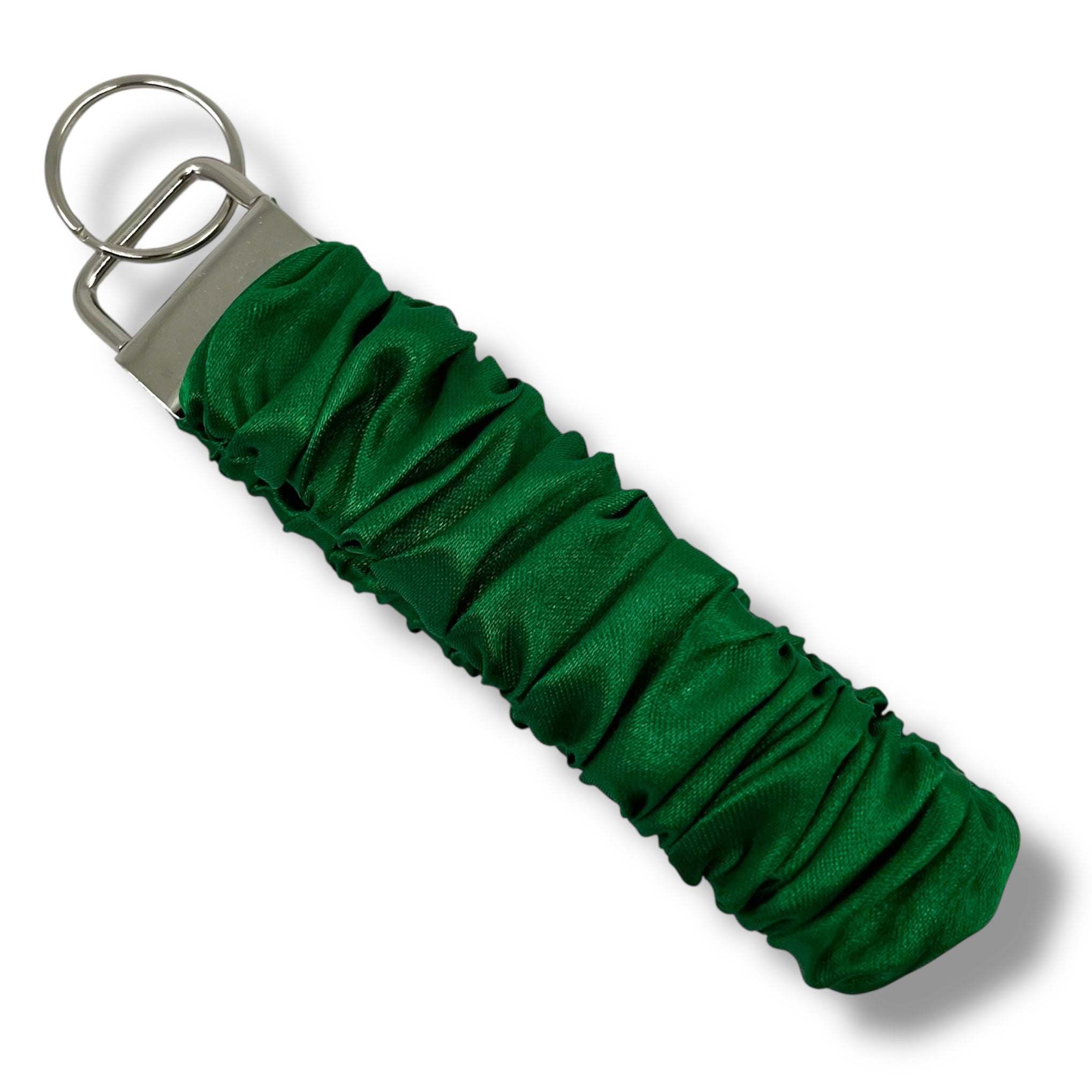 Grön scrunchie nyckelring - Lilofant Design
