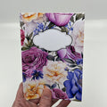 Lila blommor - anteckningsbok A5 - Lilofant Design