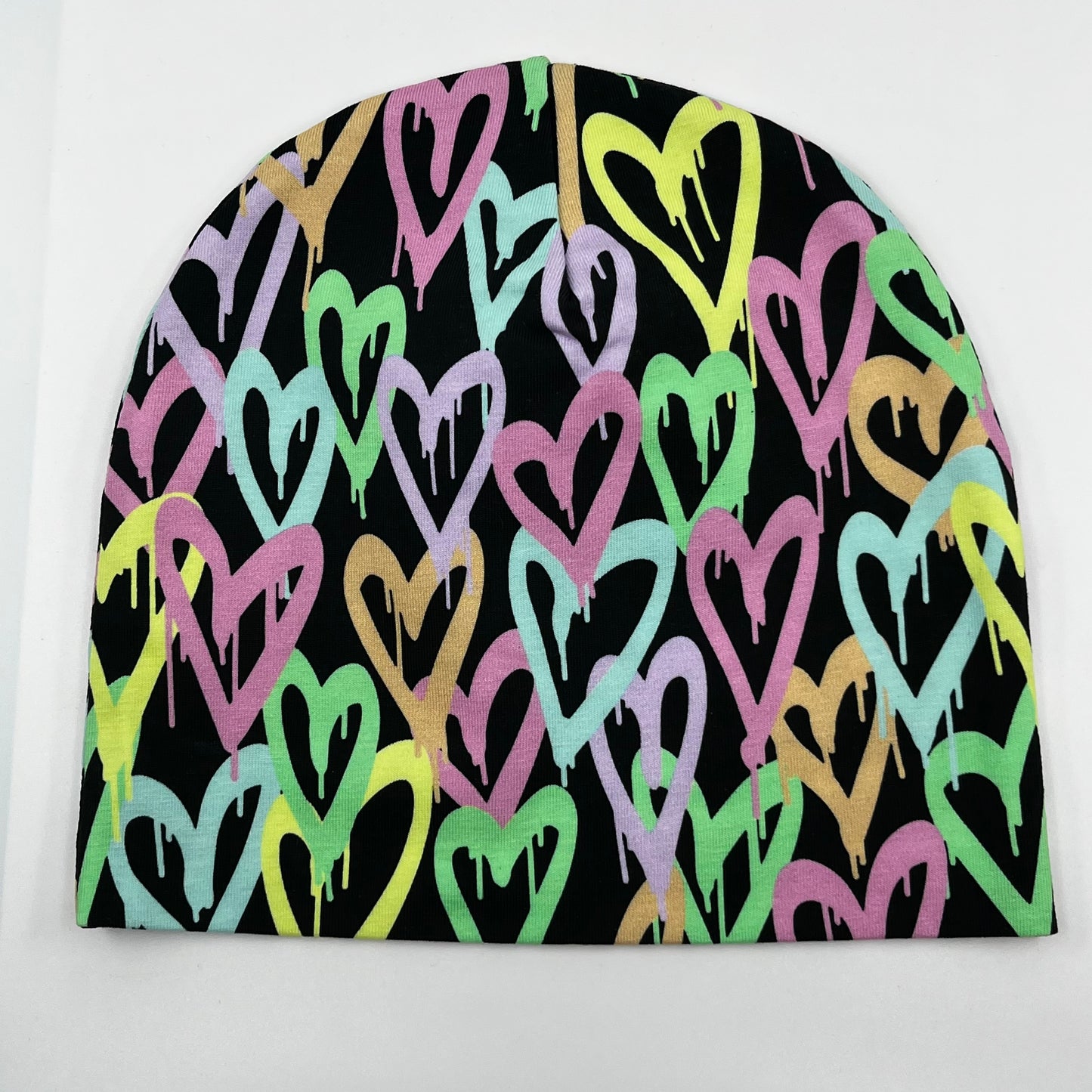 Neon hjärtan mössa