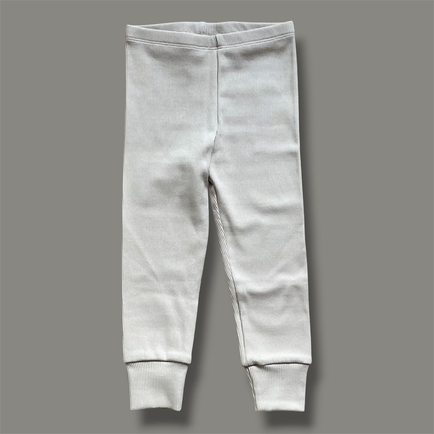 Beige ribbad - muddbyxor (92)