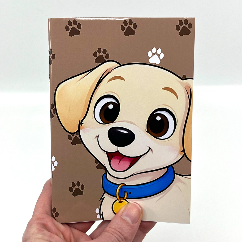 Labrador retriever - anteckningsbok A5 - Lilofant Design