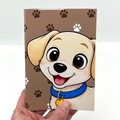 Labrador retriever - anteckningsbok A5 - Lilofant Design