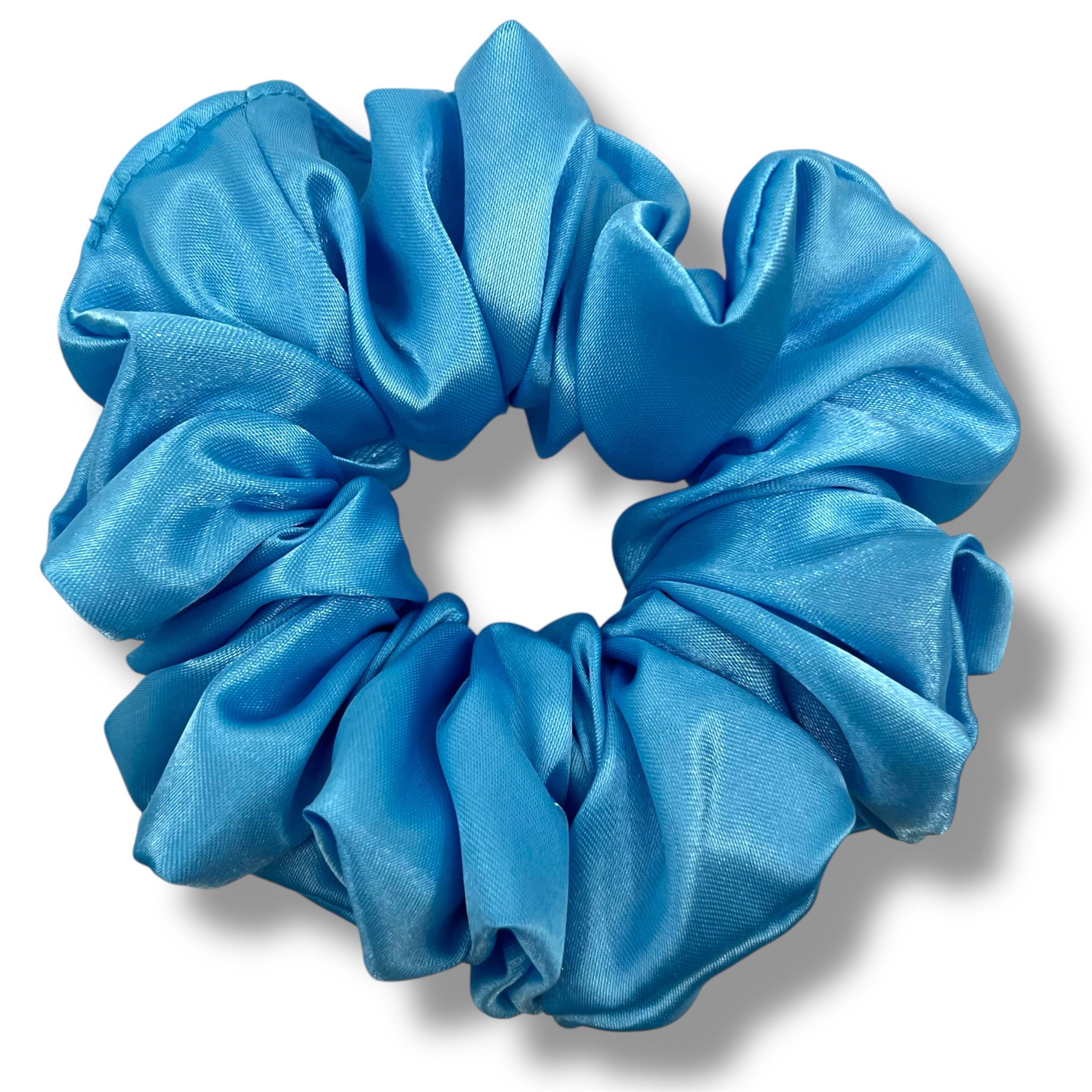 aqua classic satin scrunchie