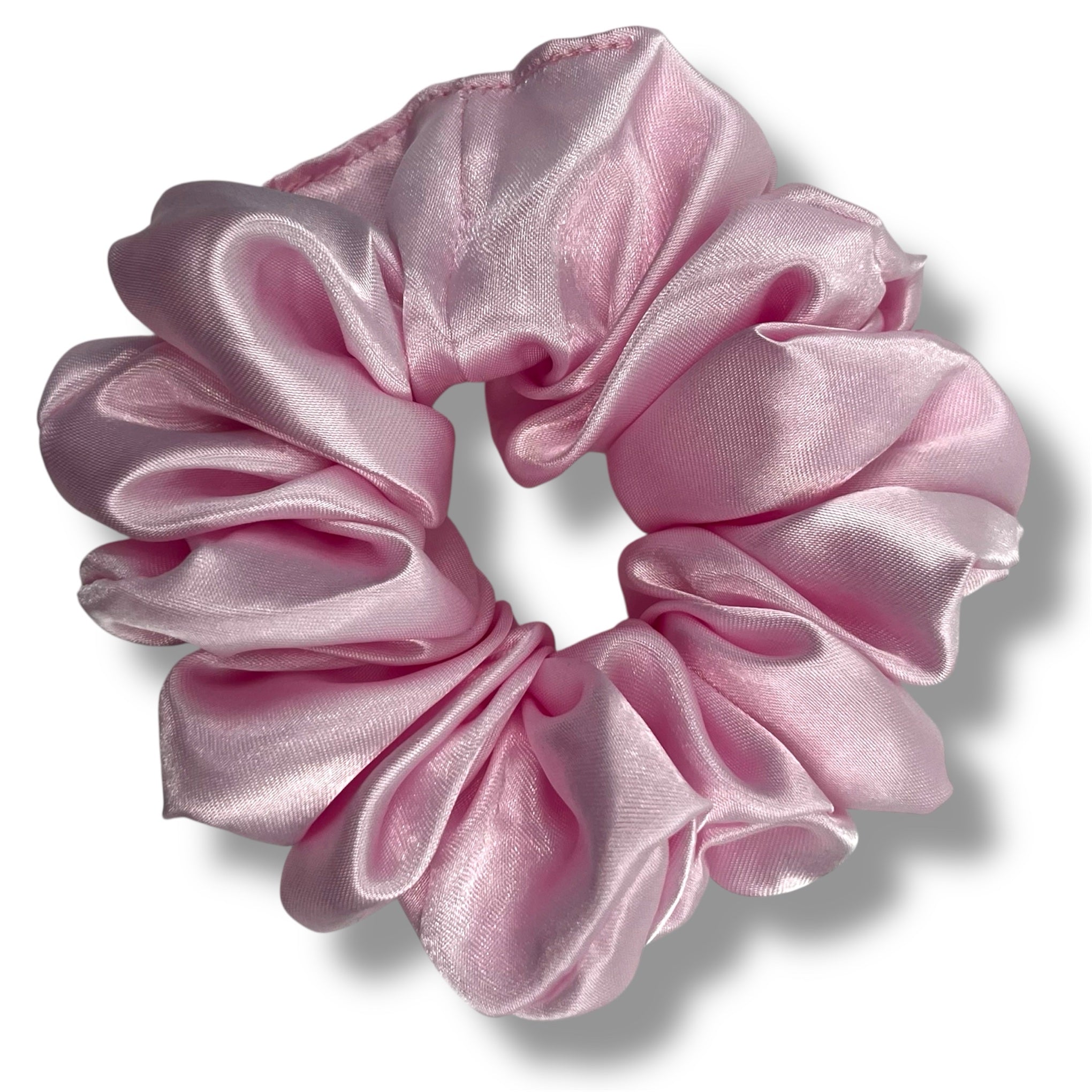 ljusrosa classic satin scrunchie