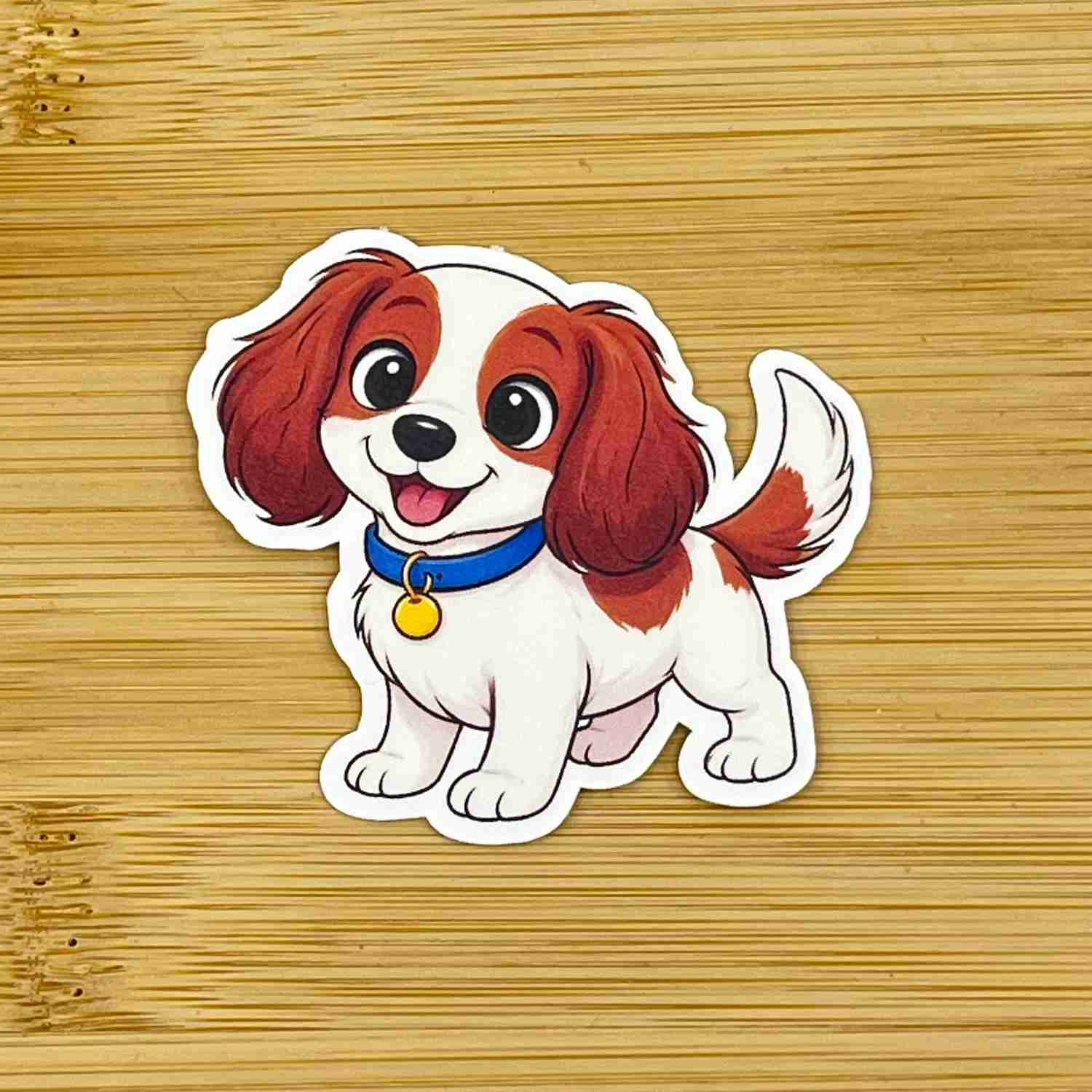 Cavalier king charles spaniel klistermärke - Lilofant Design