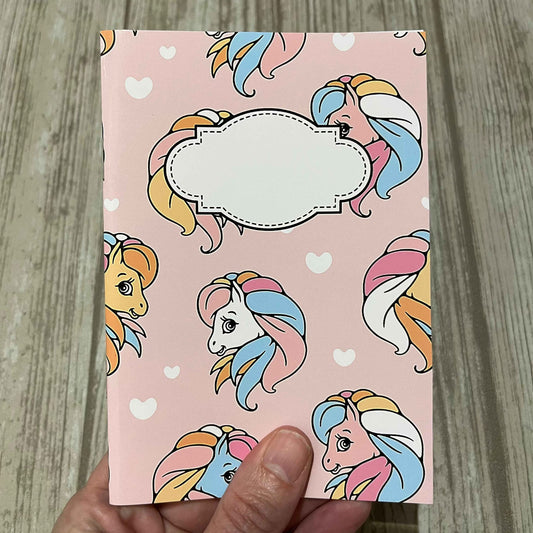 Lila ponies A6 anteckningsbok