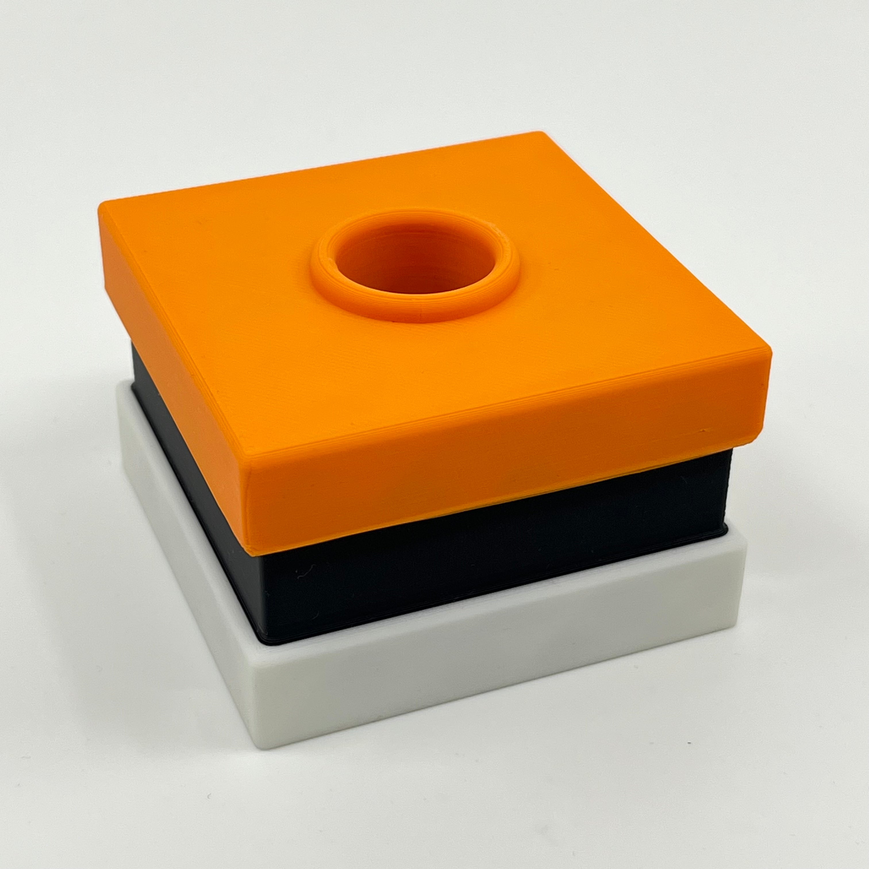 Ljusstake orange/svart/vit liquorice