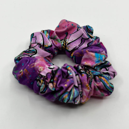 Lila ponies scrunchie