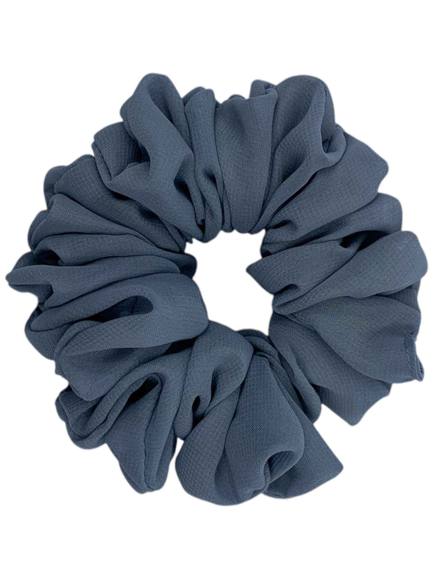 Grå chiffong scrunchie