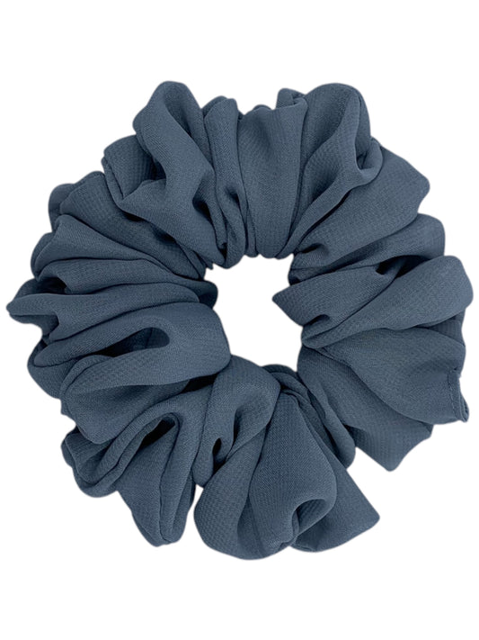 Grå chiffong scrunchie - Lilofant Design