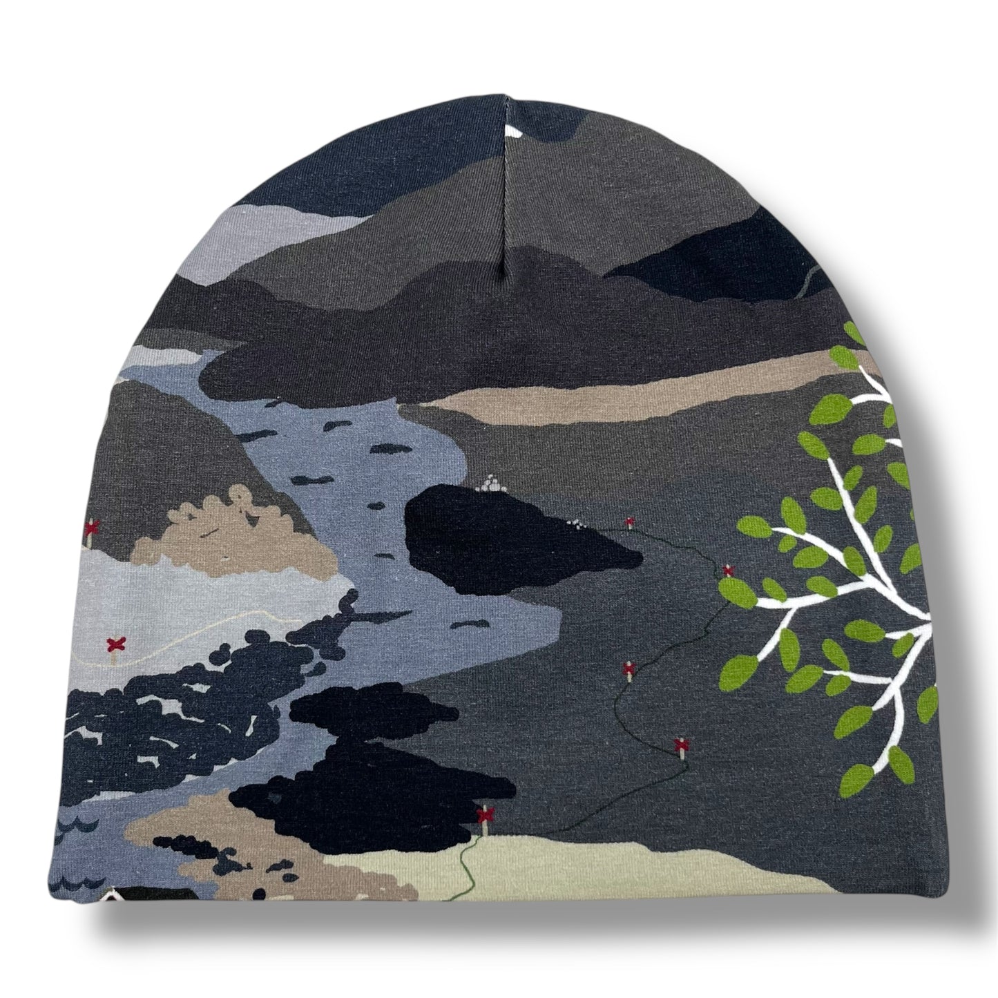 Fjällvandring blå mössa