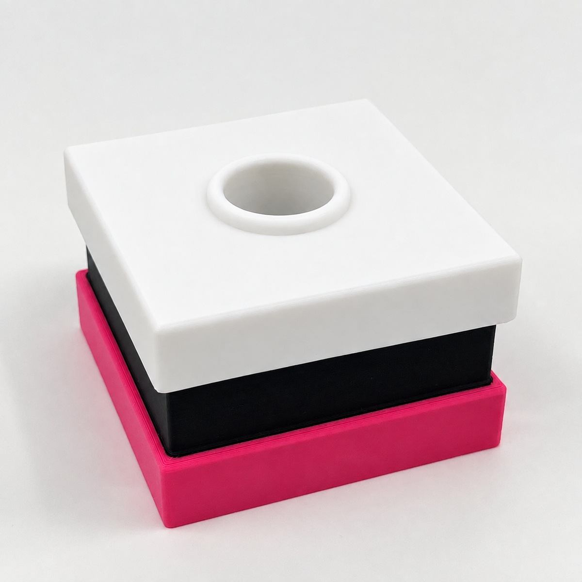 Ljusstake rosa/svart/vit liquorice