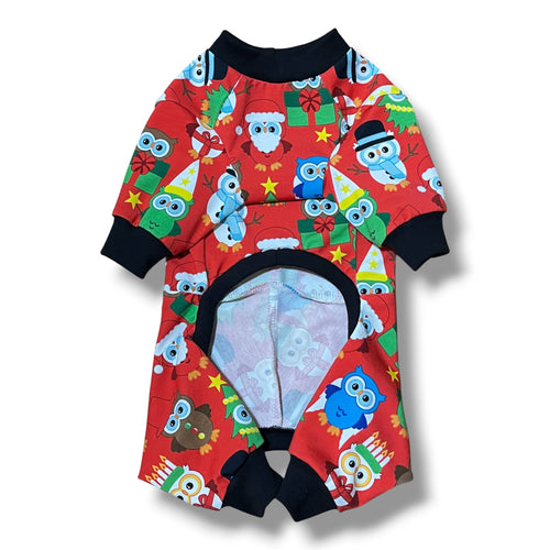 Röda julugglor - pyjamas