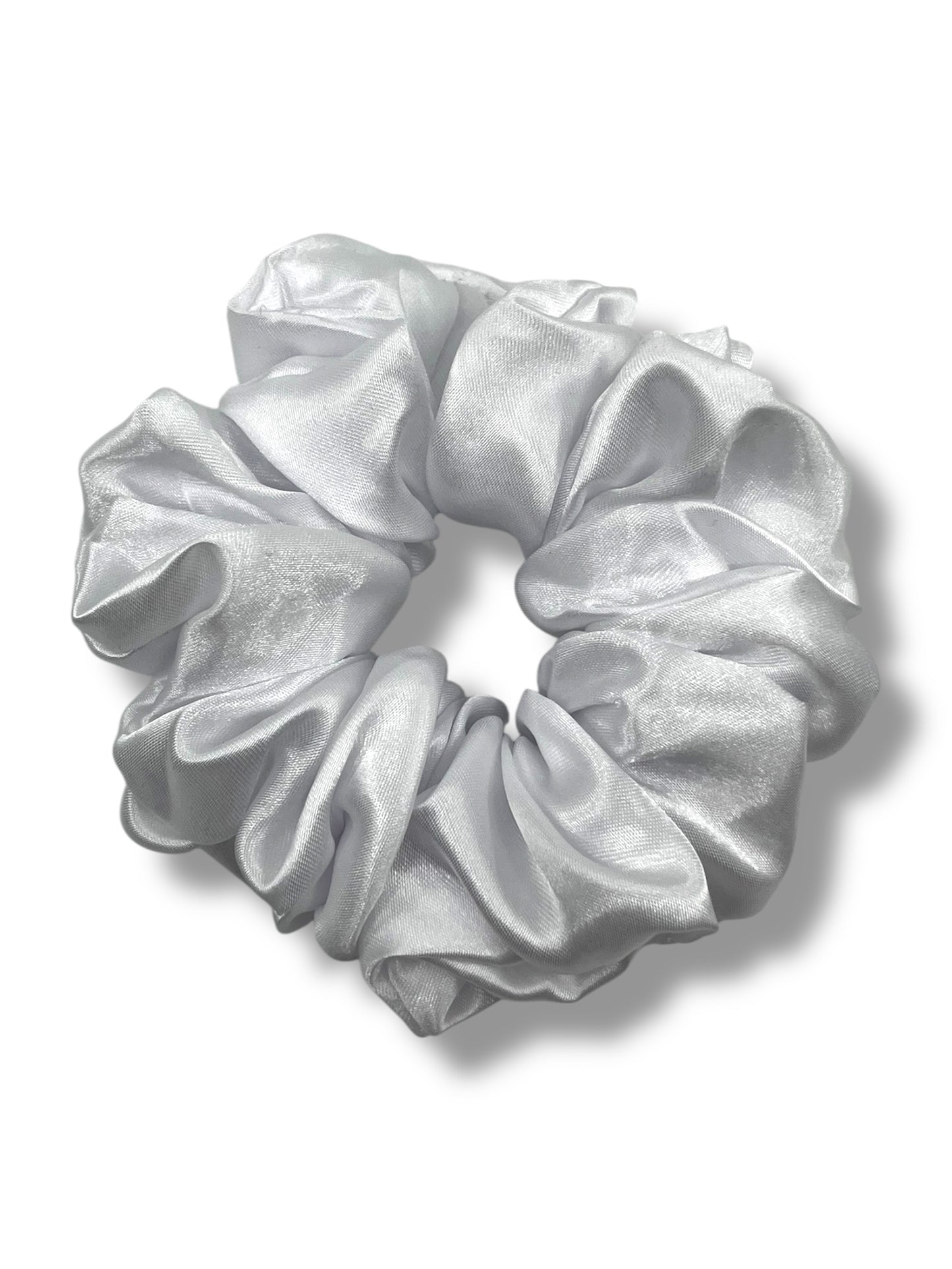 Vit satin classic scrunchie