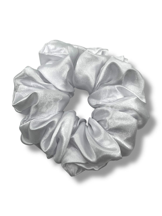 Vit satin classic scrunchie
