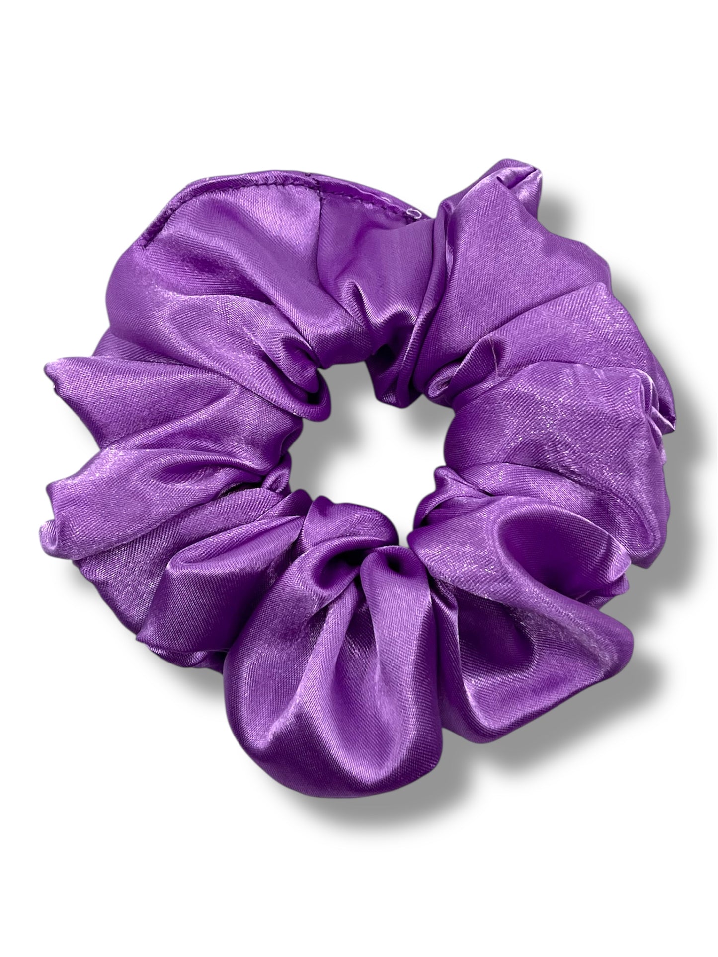Violett satin classic scrunchie