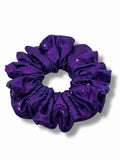 Lila glittrig classic scrunchie