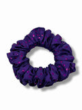 Lila glitter mini scrunchie