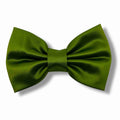 Lime hundrosett i siden - stor - Lilofant Design